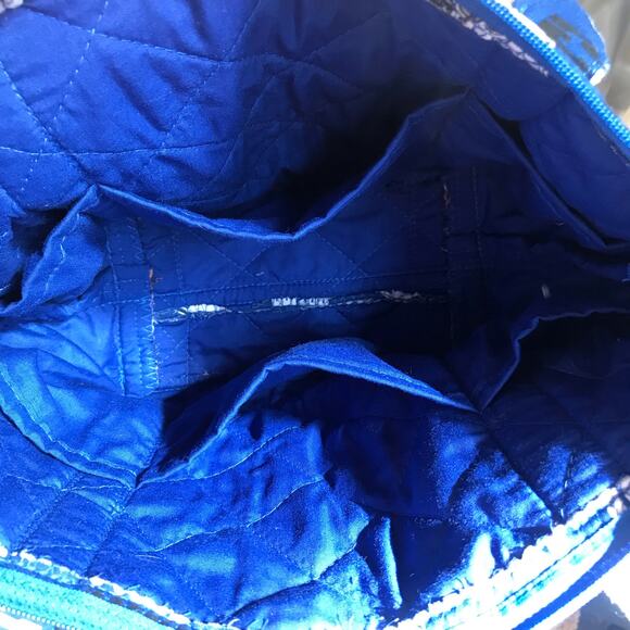 Indianapolis Colts Zipped Fabric Blue White Purse Bag with Interior Pockets - Picture 5 of 7